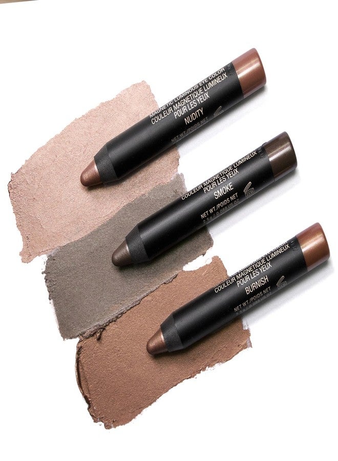 Nudestix Mini Nude Metallic Eye Kit – 3-Piece Cream Eyeshadow Pencil Set in Long-Wear Metallic Nude Shades | Multi-Use Eye Crayons for Shadow, Liner & Primer | Vegan, Travel-Friendly Makeup Set - Image 2